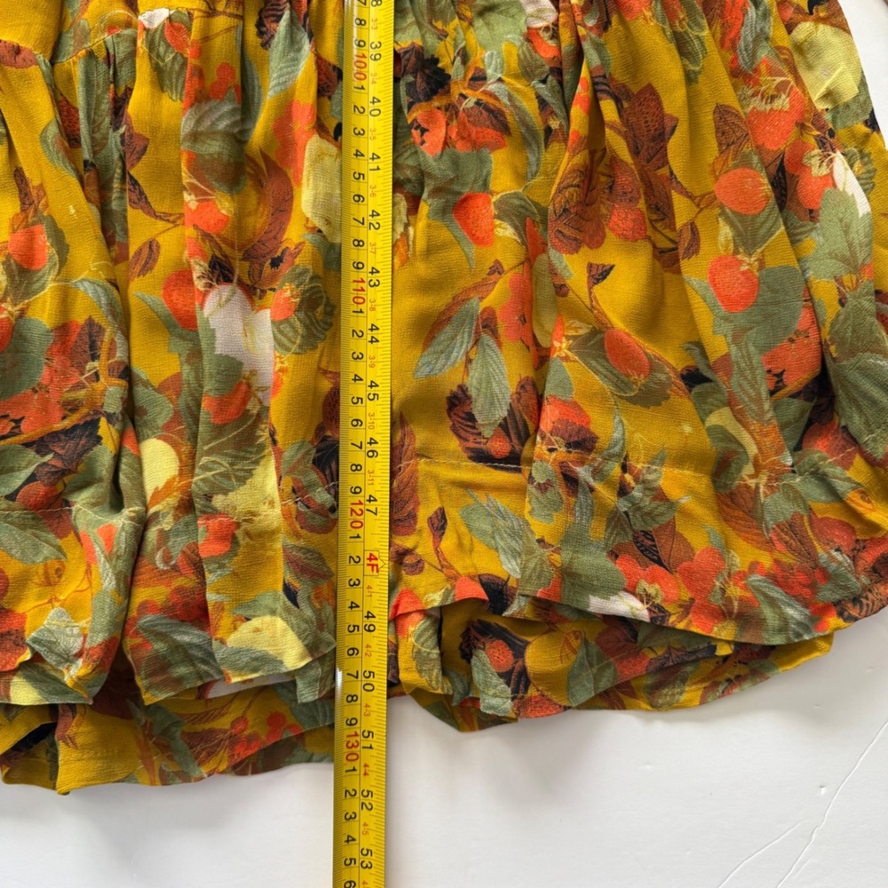 Anthropologie Womens Somerset Botanical Fruit Print Tiered Maxi Dress Size XS - Picture 10 of 11